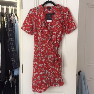 BNWT Floral Topshop Wrap Dress